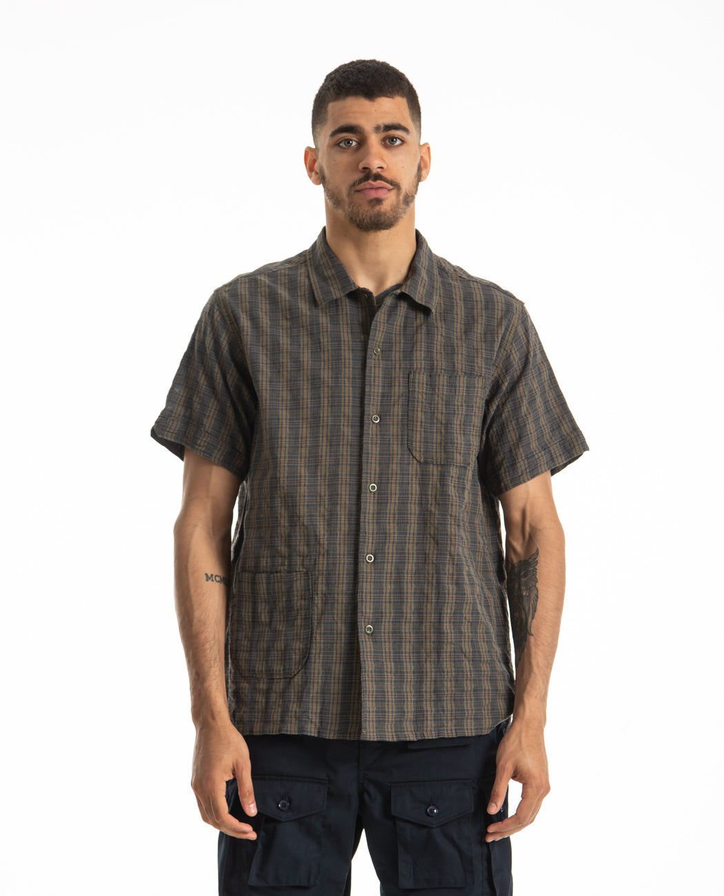 Camp Shirt Olive Check – American Rag Cie