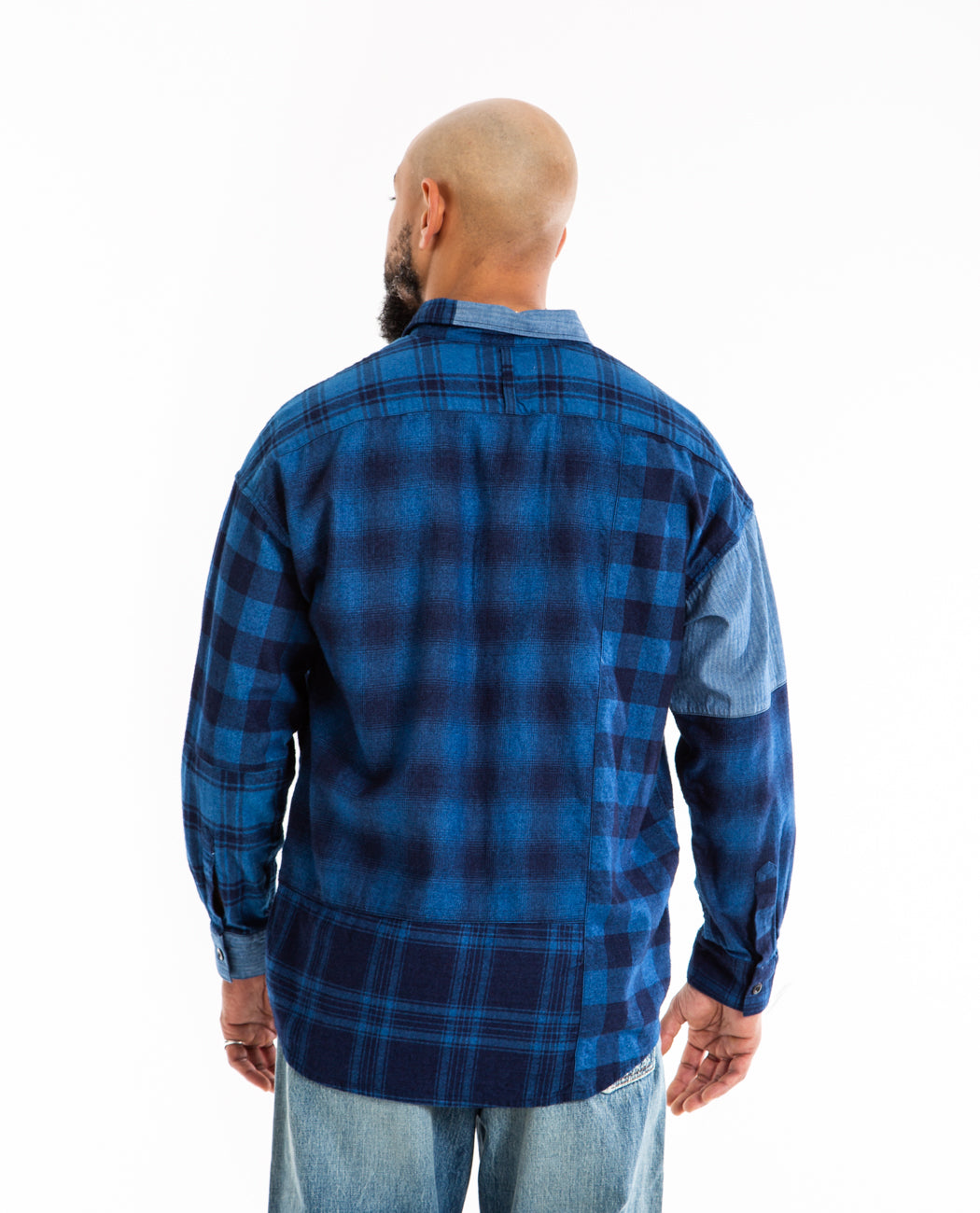 Patchwork Shirt Rinse Men Shirts FDMTL