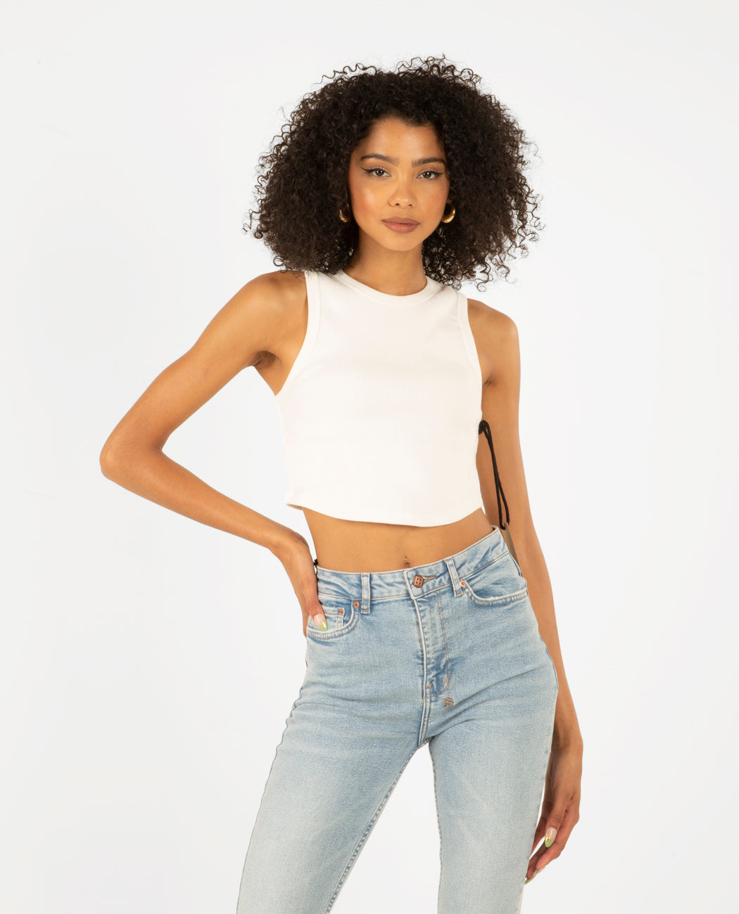 Syndicate Tank White Women Tees + Tanks KSUBI