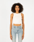 Syndicate Tank White Women Tees + Tanks KSUBI