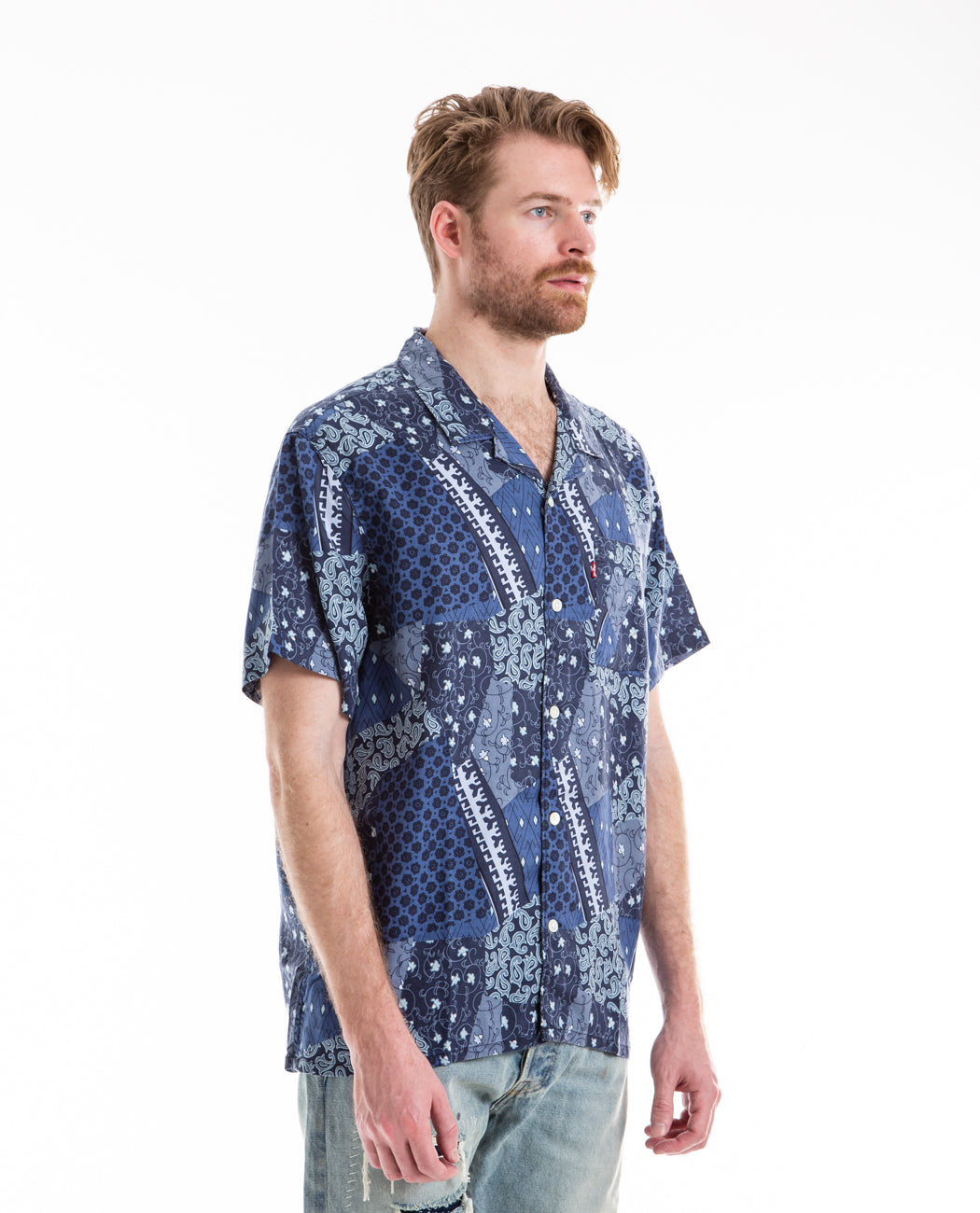 American Rag Bandana Print Shirt in Blue for Men