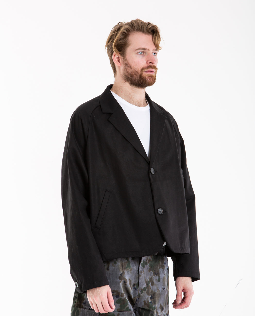 Oversized Blazer Black Men Coats + Jackets BRICKS & WOOD
