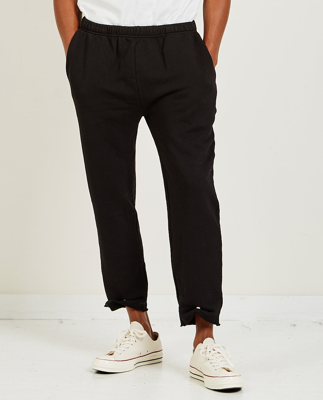 Snap Front Pant Jet Black-LES TIEN-American Rag Cie