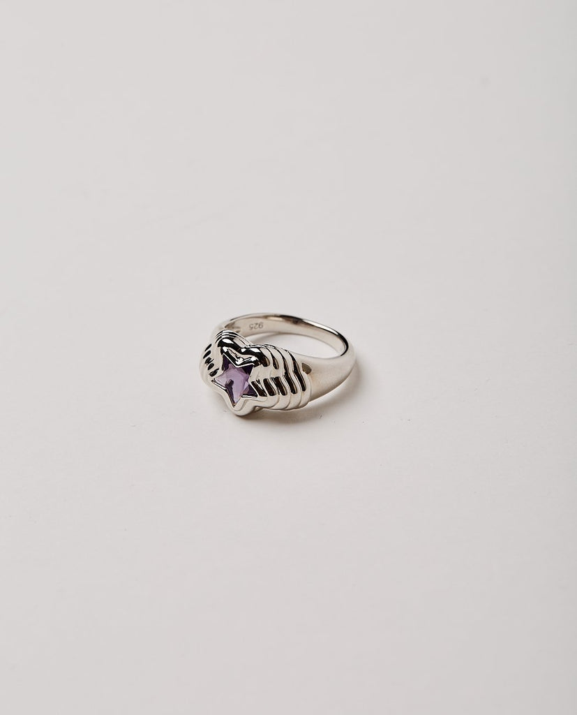 Starstruck Ring Lilac Silver-JULY CHILD-American Rag Cie