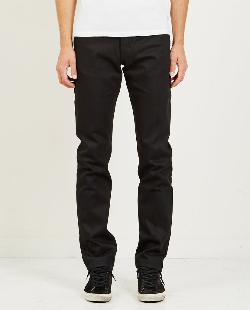 Weird Guy Solid Black Selvedge Jean-NAKED & FAMOUS-American Rag Cie